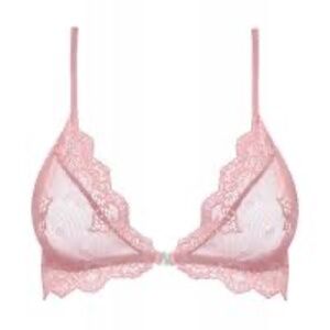 Only Hearts So Fine Lace Bralette Light Pink Size Large
